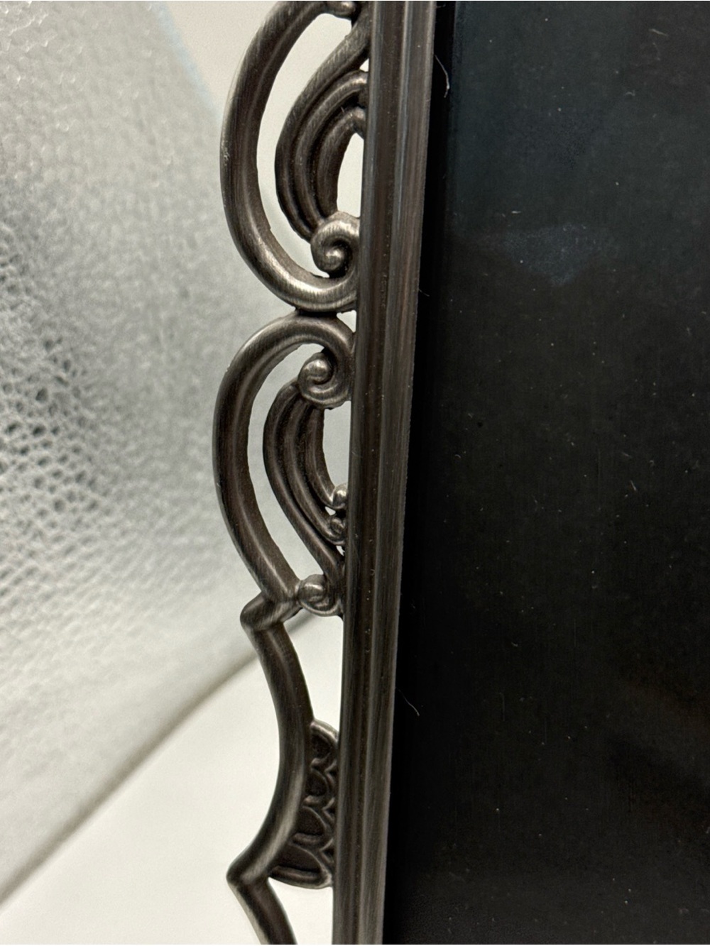 Vintage 8x10 Photo Ornate Scroll Silver Metal Picture Frame Weston Taiwan - Picture 3 of 13